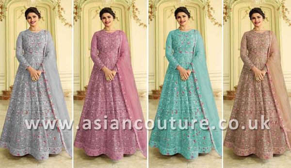 LUXURY INDIAN WEDDING ANARKALI GOWNS  (3 weeks delivery ) - Asian Party Wear