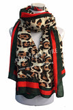 New Animal Leopard Printed Chiffon Scarf - Asian Party Wear