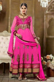 DARK PINK SHABANA BY SAINX DESIGNER WEAR ANARKALI - Asian Party Wear