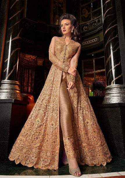GOLD INDIAN BRIDAL WEDDING DRESS GOLD INDIAN BRIDAL WEDDING DRESS