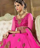 DARK PINK SHABANA BY SAINX DESIGNER WEAR ANARKALI - Asian Party Wear