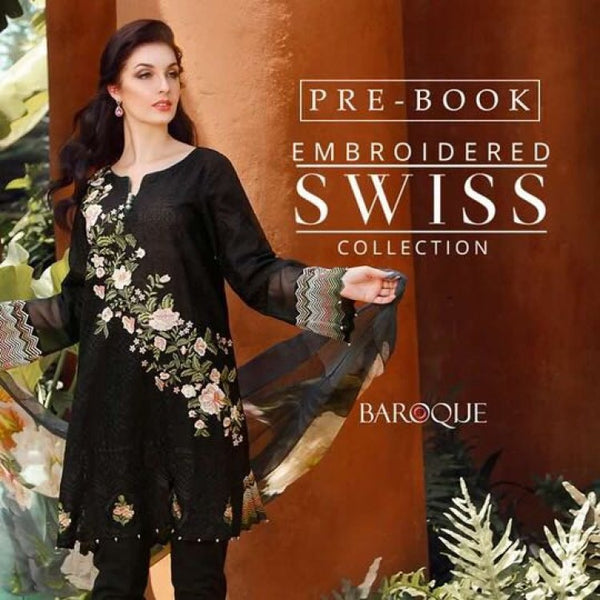 BAROQUE INSPIRED READYMADE LAWN SALWAR KAMEEZ - Asian Party Wear