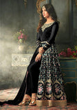 Black Indian Party Wear Asian Anarkali Wedding Bridal Gown Dress - Asian Party Wear