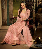 PINK PAKISTANI WEDDING WEAR SHARARA STYLE SUIT - Asian Party Wear