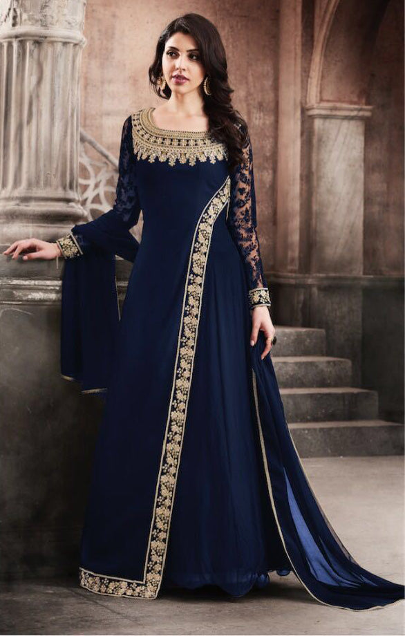 MIDNIGHT BLUE READYMADE MODEST MAXI GOWN ABAYA JILBAB PARTY DRESS MIDNIGHT BLUE READYMADE MODEST MAXI GOWN ABAYA JILBAB PARTY DRESS