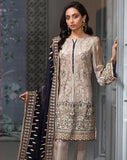 Grey & Blue Designer Georgette Party Wear Suit - Asian Party Wear