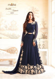 4603 SAILOR BLUE MAISHA DESIGNER WEDDING WEAR ANARKALI DRESS - Asian Party Wear