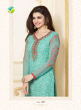 K3307 TURQUOISE KASEESH PRACHI-15 PARTY WEAR SALWAR KAMEEZ SUIT - Asian Party Wear