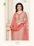 K3309 PEACH KASEESH PRACHI-15 PARTY WEAR SALWAR KAMEEZ SUIT - Asian Party Wear