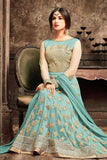 5103 TURQUOISE MAISHA JAWARIYA WEDDING WEAR BRIDAL LEHENGA - Asian Party Wear