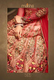 5105 RED MAISHA JAWARIYA WEDDING WEAR BRIDAL LEHENGA - Asian Party Wear