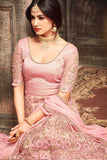 5108 PINK MAISHA JAWARIYA WEDDING WEAR BRIDAL LEHENGA - Asian Party Wear