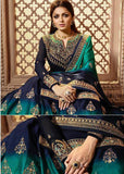 BLUE INDIAN ETHNIC BOLLYWOOD STYLE LEHENGA SUIT ( 5 weeks delivery) - Asian Party Wear