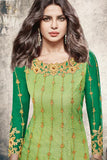 5188 NILE GREEN HEROINE STARDIVA PRIYANKA CHOPRA HIT SEMI STITCHED SALWAR KAMEEZ - Asian Party Wear