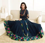 5731 SAILOR BLUE KASEESH PRACHI GALAXY DESIGNER ANARKALI DRESS - Asian Party Wear