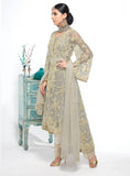 SILVER GREY ASIAN INDIAN WEDDING AND BRIDAL SALWAR SUIT - Asian Party Wear