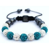 NEW MULTI-COLOURED CRYSTAL SWAROVSKI BALL BRACELET (17 DIFFFERENT COLOURS To choose from) - Asian Party Wear