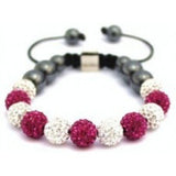 NEW MULTI-COLOURED CRYSTAL SWAROVSKI BALL BRACELET (17 DIFFFERENT COLOURS To choose from) - Asian Party Wear