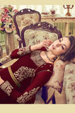 RED GEORGETTE INDIAN JACKET STYLE PARTY WEAR - Asian Party Wear