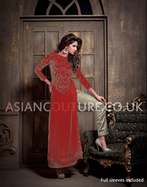 16005-A Red Maisha Addiction Vol-3 Eid & Party Wear Dress - Asian Party Wear