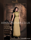 16002 Gold Maisha Addiction Dress - Party Wear Suit - Asian Party Wear