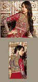 6206-C RED GLOSSY MALAIKA ARORA KHAN WEDDING WEAR GEORGETTE SUIT - Asian Party Wear