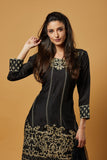 Black Designer Embroidered Pakistani Style Suit - Asian Party Wear