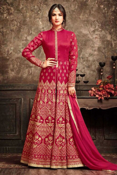 5101 RED MAISHA JAWARIYA WEDDING WEAR BRIDAL LEHENGA - Asian Party Wear