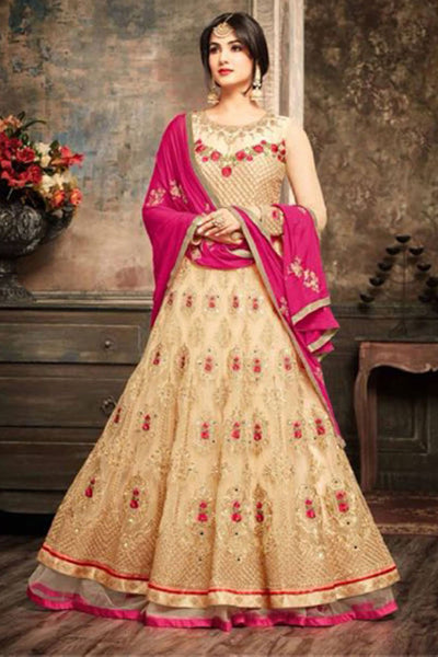 5102 GOLD MAISHA JAWARIYA WEDDING WEAR BRIDAL LEHENGA - Asian Party Wear