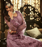 PURPLE INDIAN WEDDING WEAR SHARARA STYLE SUIT - Asian Party Wear