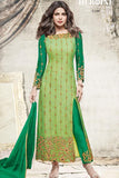 5188 NILE GREEN HEROINE STARDIVA PRIYANKA CHOPRA HIT SEMI STITCHED SALWAR KAMEEZ - Asian Party Wear