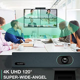 Yealink UVC34 4K Video and Audio Conference Room Camera System Video Bar with Auto Framing AI Face Enhancement for Office Business 120°Wide Angle, 8 mic Array with Teams Zoom Meeting Rooms Certified