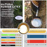 XonyiCos Exercise Resistance Bands Set for 5 Natural Latex Workout Bands with Handles for Working Out | Suitable for Pilates, Stretching, Physical Therapy, Yoga, Work from Home Fitness