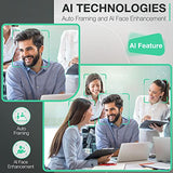 Yealink UVC34 4K Video and Audio Conference Room Camera System Video Bar with Auto Framing AI Face Enhancement for Office Business 120°Wide Angle, 8 mic Array with Teams Zoom Meeting Rooms Certified