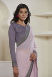 ZACS-616 LILAC DESIGNER READY MADE PARTY WEAR INDIAN SAREE - Asian Party Wear