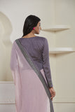 ZACS-616 LILAC DESIGNER READY MADE PARTY WEAR INDIAN SAREE - Asian Party Wear