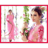 5307 Pink And Red Floral Heer Designer Suit - Asian Party Wear