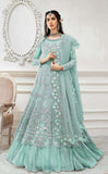 Turquoise Party Wear Pakistani Lehenga - Asian Party Wear