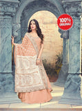 ORANGE INDIAN PAKISTANI WEDDING PARTY WEAR ANARKALI GOWN - Asian Party Wear