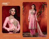 5606 ROSE QUARTZ PINK KIMORA HEER PARTY WEAR SALWAR KAMEEZ SUIT - Asian Party Wear