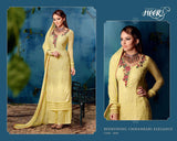 5609 BUTTERCUP YELLOW KIMORA HEER PARTY WEAR SALWAR KAMEEZ SUIT - Asian Party Wear