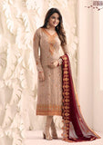 PEACHY PINK AMIRAH INDIAN CHURIDAAR SUIT - Asian Party Wear