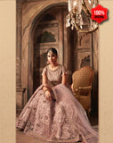 ASH ROSE PINK INDIAN BRIDAL WEDDING LEHENGA - Asian Party Wear