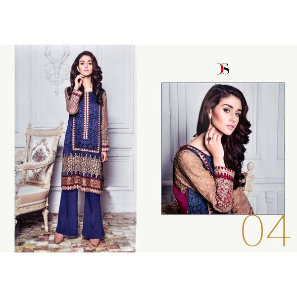 B09 CLASSIC BLUE BELISTA BY DEEPSY GEORGETTE PAKISTANI STYLE SUIT - Asian Party Wear