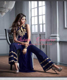 ZM2603 BLUE MASKEEN MAISHA PARTY WEAR SUIT - Asian Party Wear