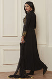 EXQUISITE BLACK READY MADE GOWN STYLE DRESS - Asian Party Wear