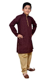 MAROON EMBROIDERED CHIKANKARI KURTA SHALWAR - Asian Party Wear