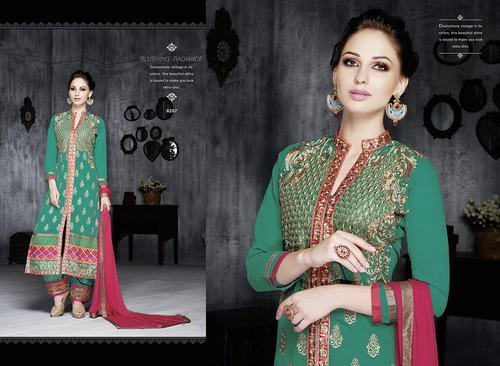 6207 Green LEO Designer Party Wear Suit - Asian Party Wear