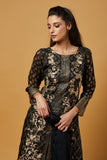 Black Ethnic Designer Embroidered Suit - Asian Party Wear