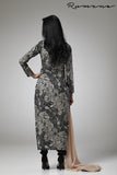 BLACK PRINTED JACKET STYLISH READY MADE DRESS - Asian Party Wear